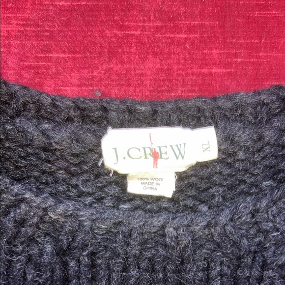 COPY - J Crew Vintage 90s Crewneck Wool Sweater Size XL - Picture 3 of 5
